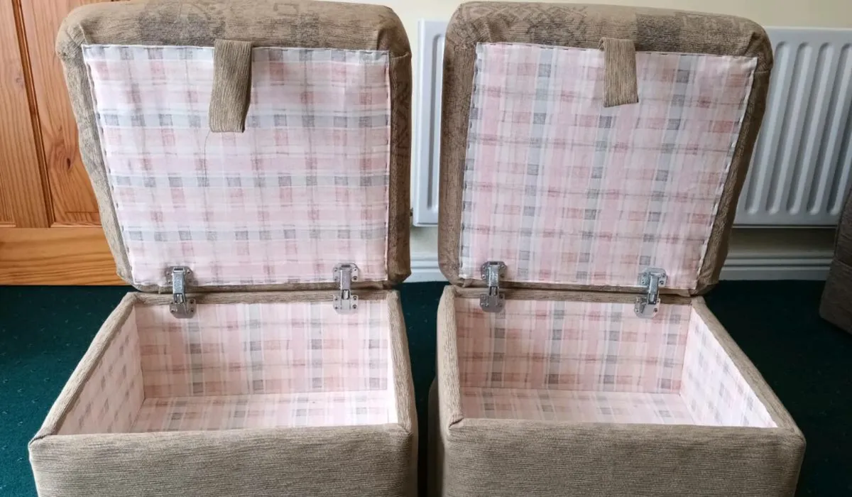 Storage Footstool x 2 - Image 2