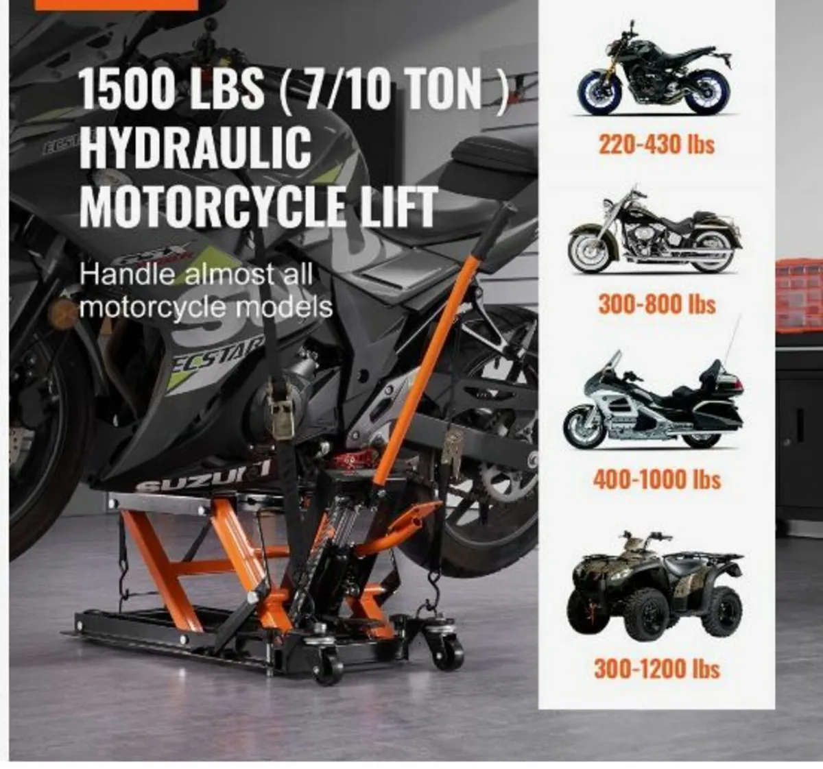 Motorcycle Hydraulic Pump Jack - Image 3