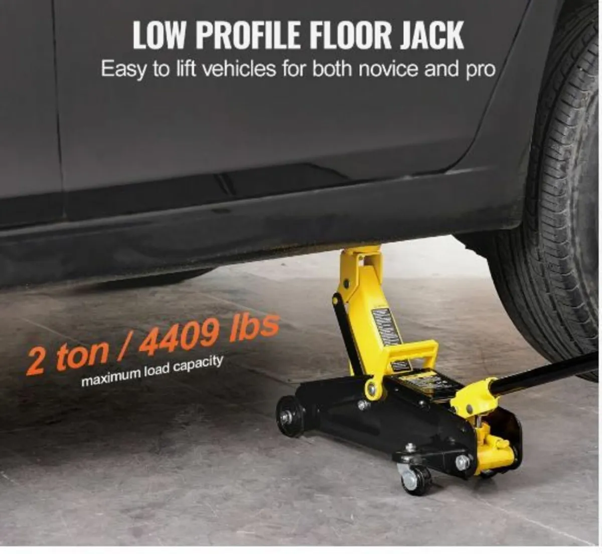 Low Profile Floor Jack 2 Ton Heavy Duty - Image 3