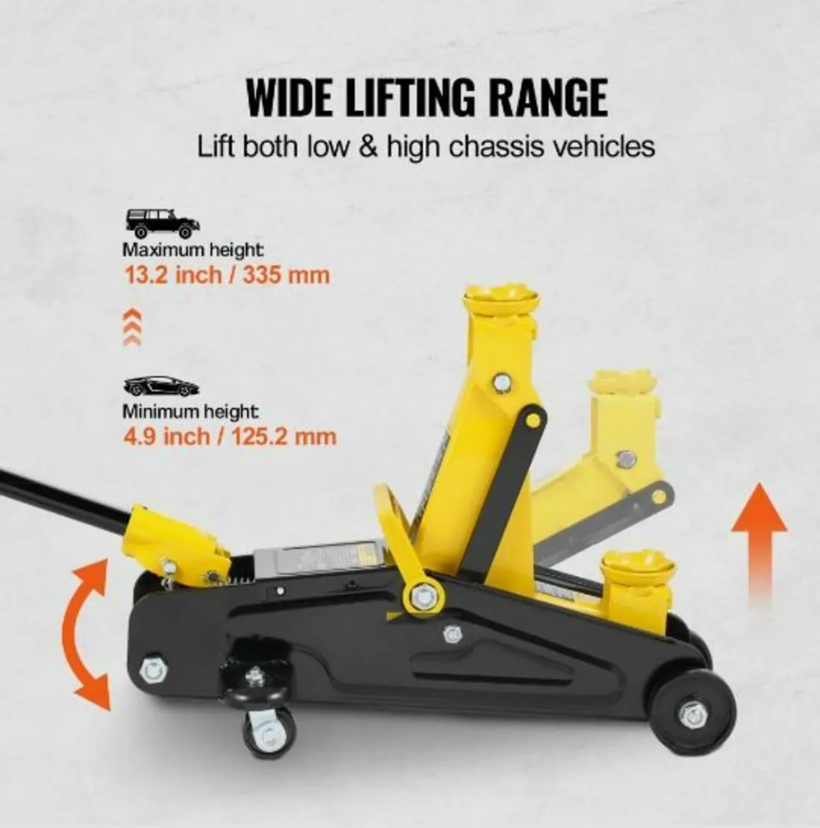 Low Profile Floor Jack 2 Ton Heavy Duty - Image 4