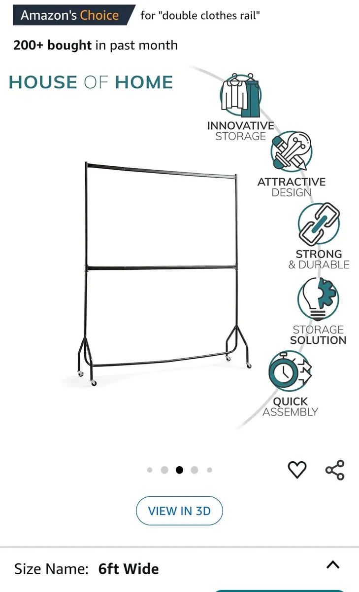 Double clothes rail - Image 4