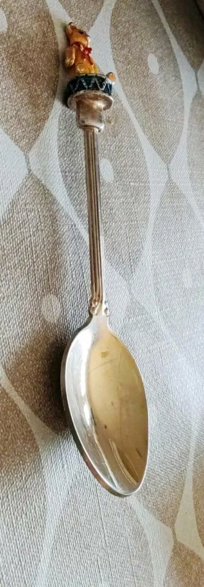 Vintage silver plated nursery spoon - Image 1
