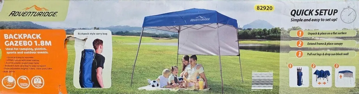 Adventure Ridge Backpack Gazebo 1.8M