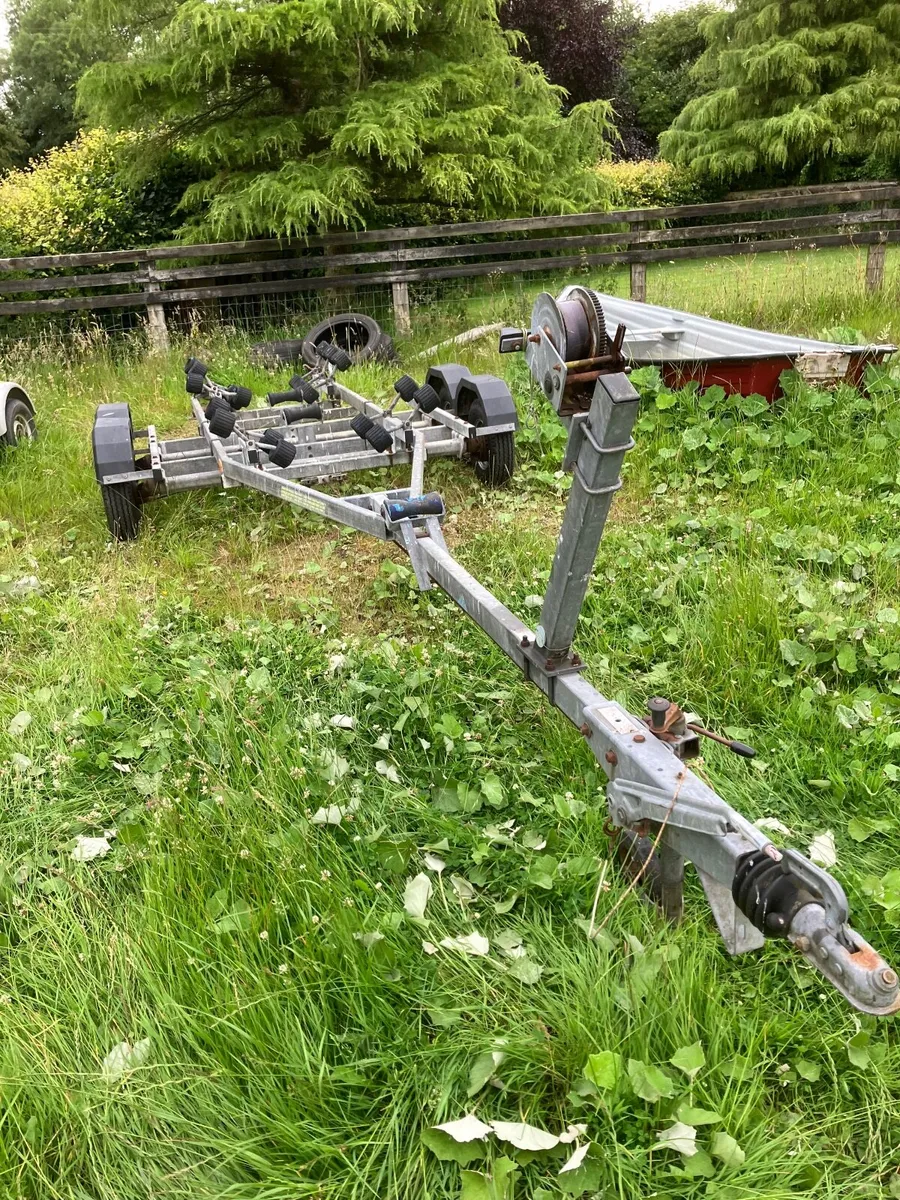 BOAT TRAILER TWIN AXLE GALVANISED FO UP TO 21FT - Image 2