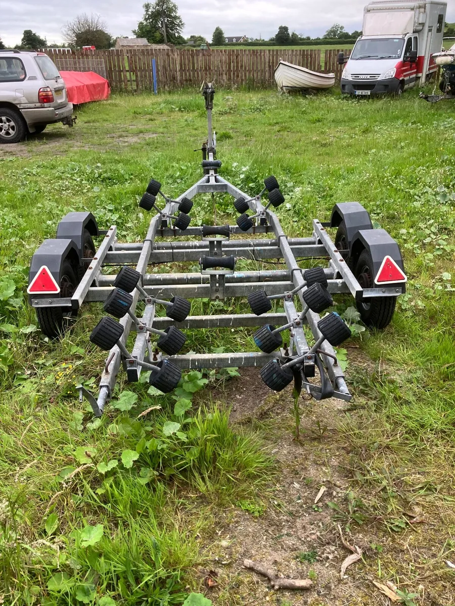 BOAT TRAILER TWIN AXLE GALVANISED FO UP TO 21FT - Image 3
