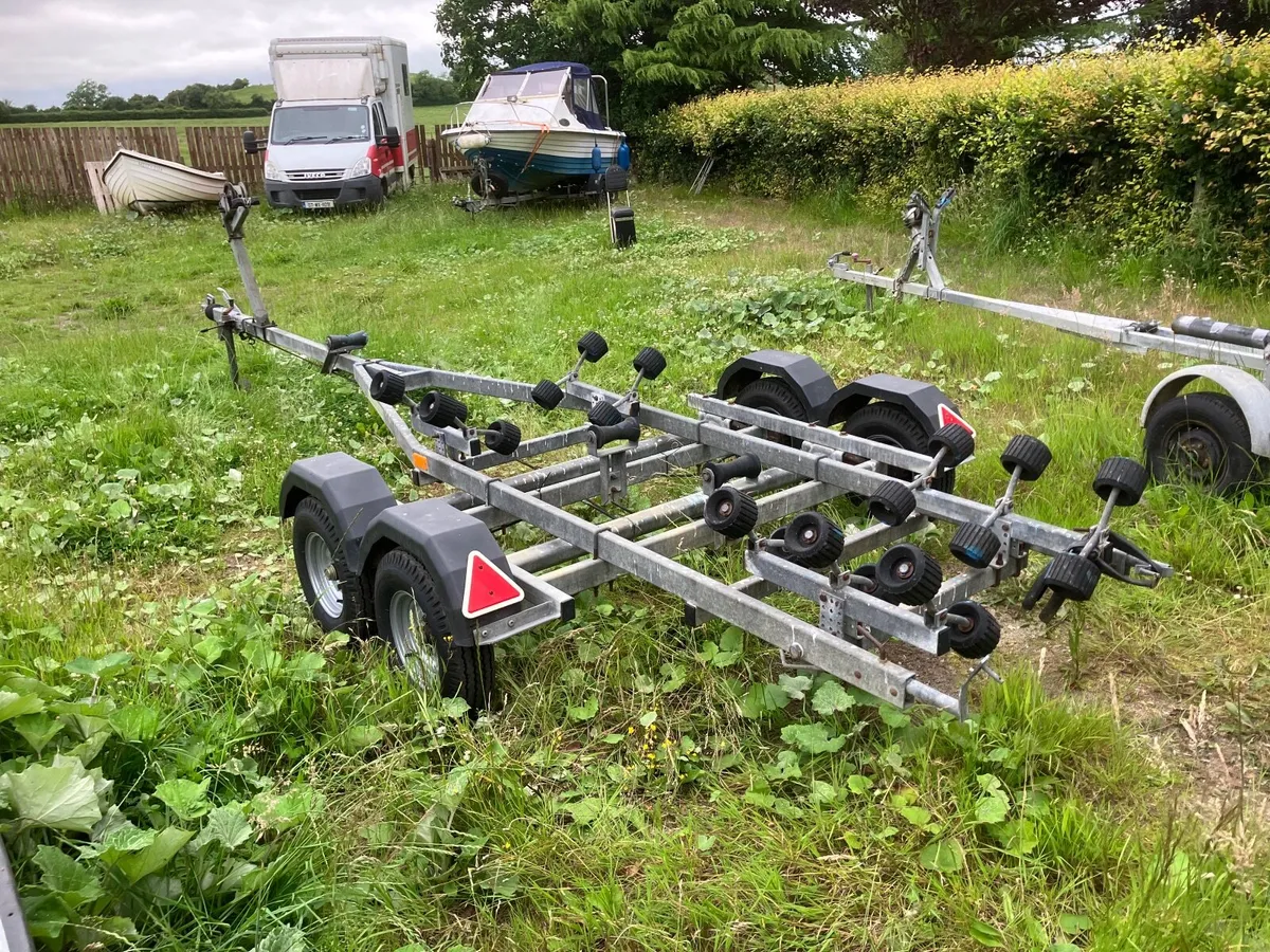 BOAT TRAILER TWIN AXLE GALVANISED FO UP TO 21FT - Image 4