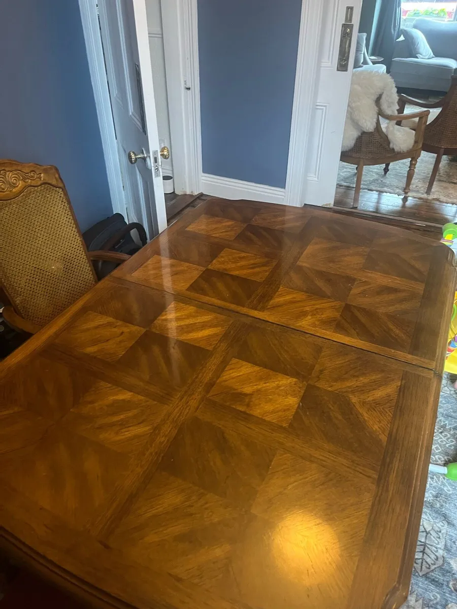 Dining table and six chairs - Image 2