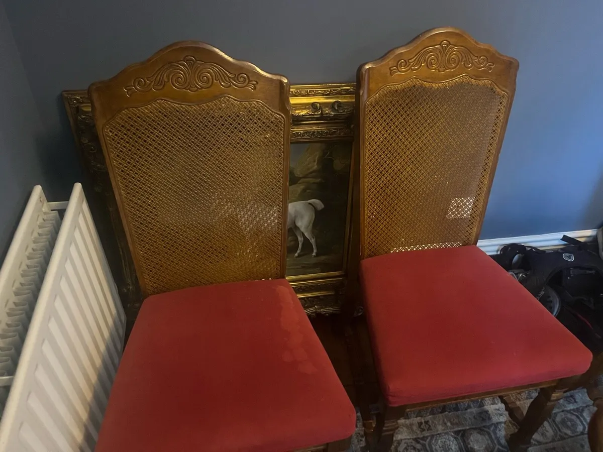 Dining table and six chairs - Image 3