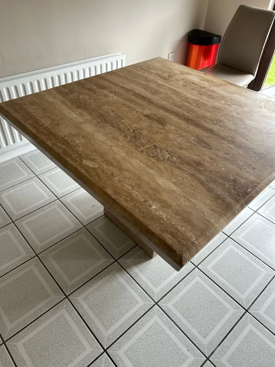 Solid marble dining table - Image 1
