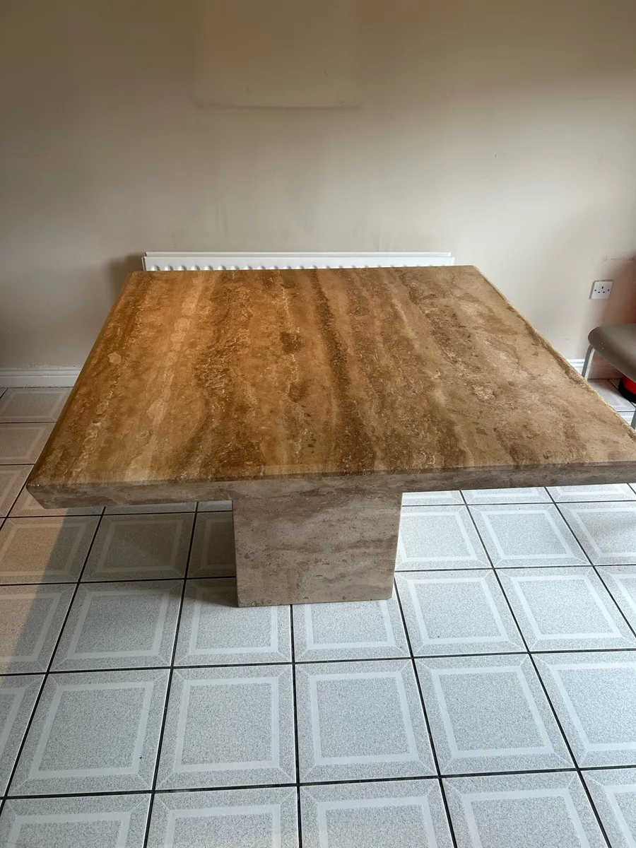 Solid marble dining table - Image 3