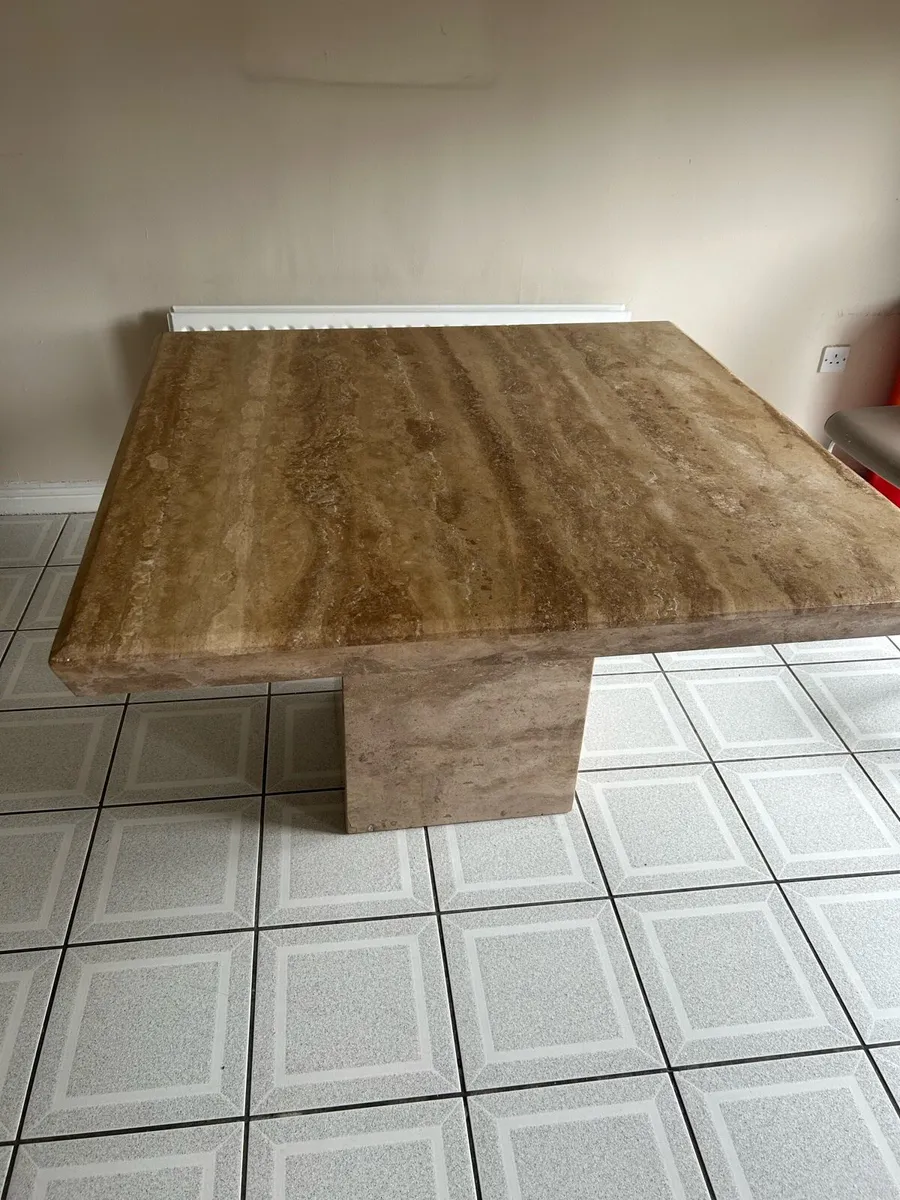 Solid marble dining table - Image 4