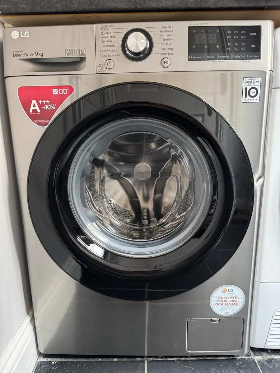 LG 9 kg 1400 Spin Washing Machine - Graphite - Image 2