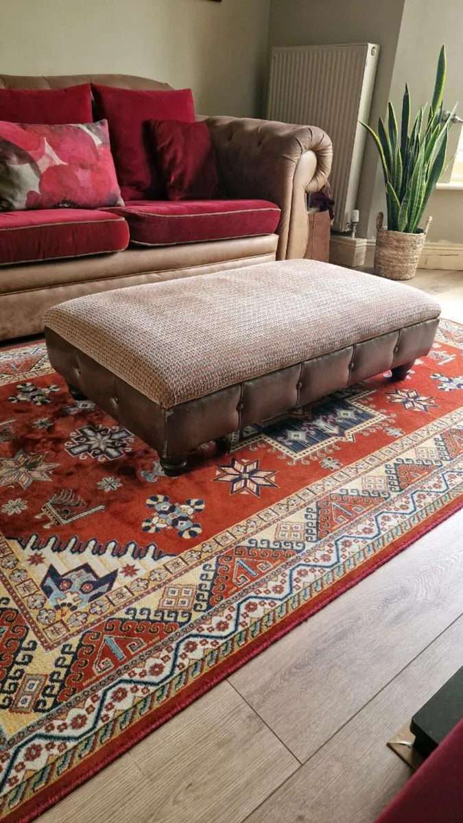 Sofa, foot stool ,all cushions - Image 4
