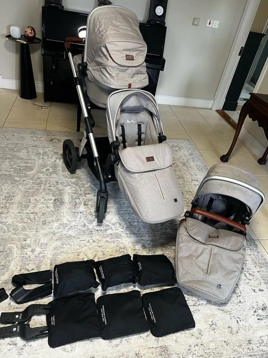 Silver Cross Wave Double Buggy Bundle - Image 1