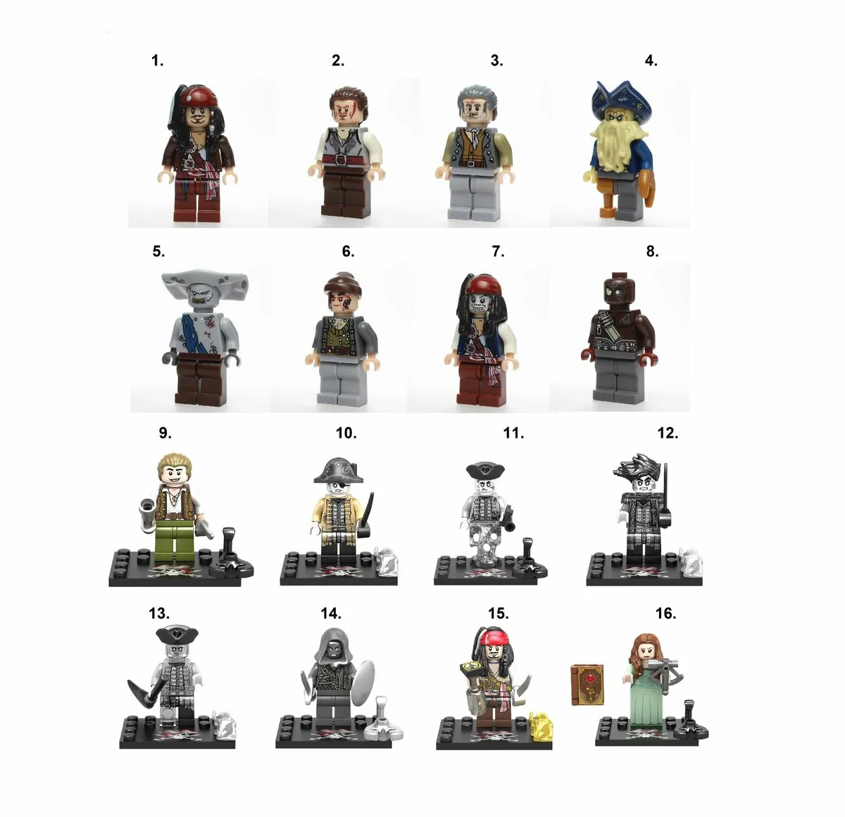Pirates of the Caribbean Minifigures Lego Comp - Image 1