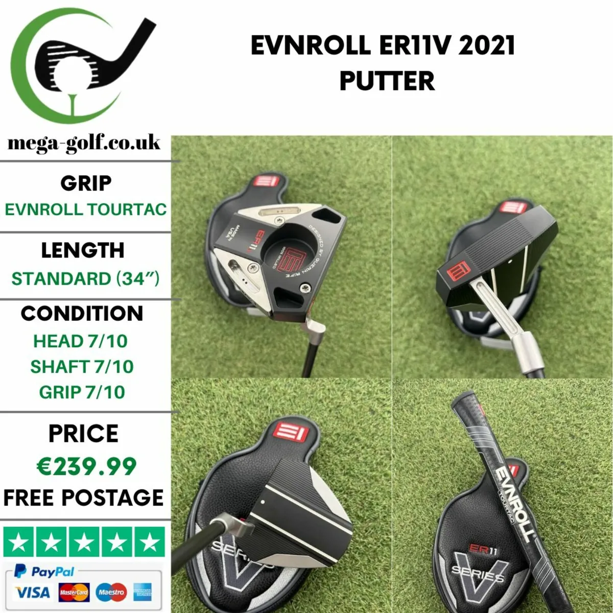 EVNROLL ER11V 2021 PUTTER / 34″ - Image 1