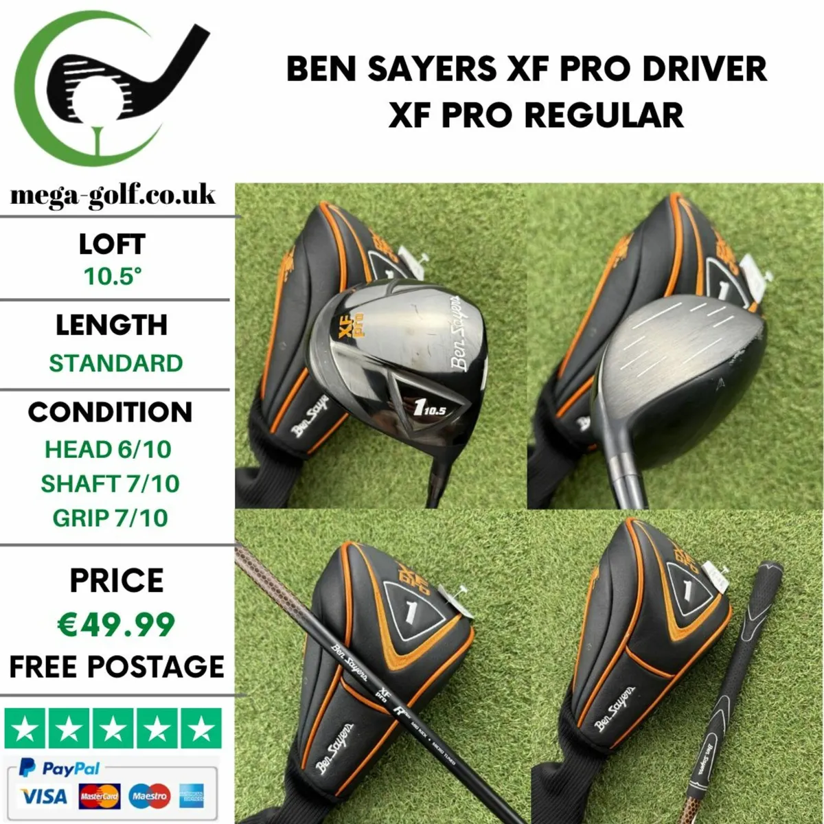 BEN SAYERS XF PRO DRIVER / 10.5° / XF PRO REGULAR - Image 1
