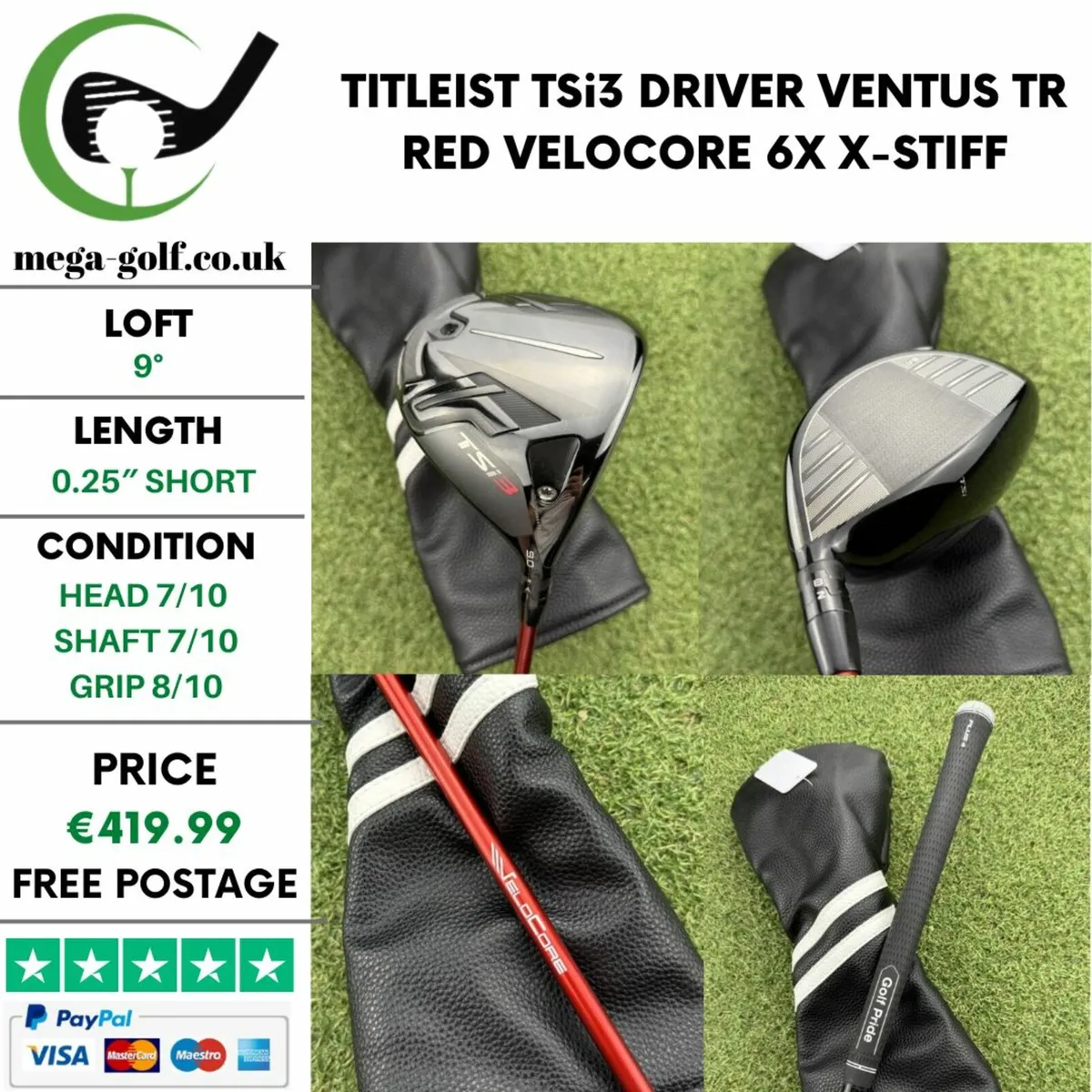 TITLEIST TSi3 DRIVER / 9° / X-STIFF - Image 1