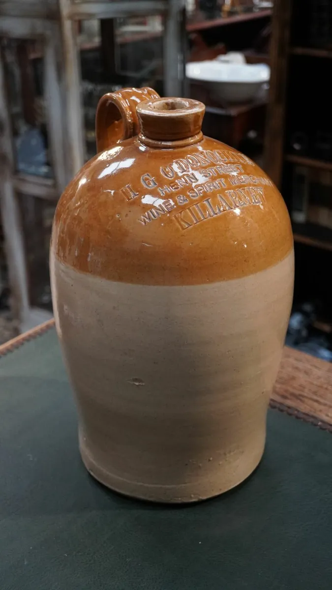 🍶 Antique Stoneware Jug – I.G. O’Donoghue, Killar - Image 2