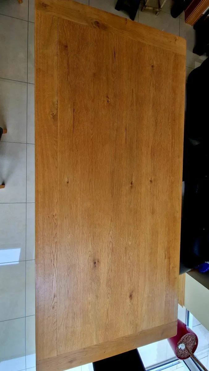Solid Oak Dining Table - Image 4