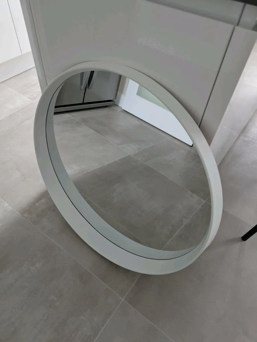 Mirror (Round White Mirror) 70cm - Image 2
