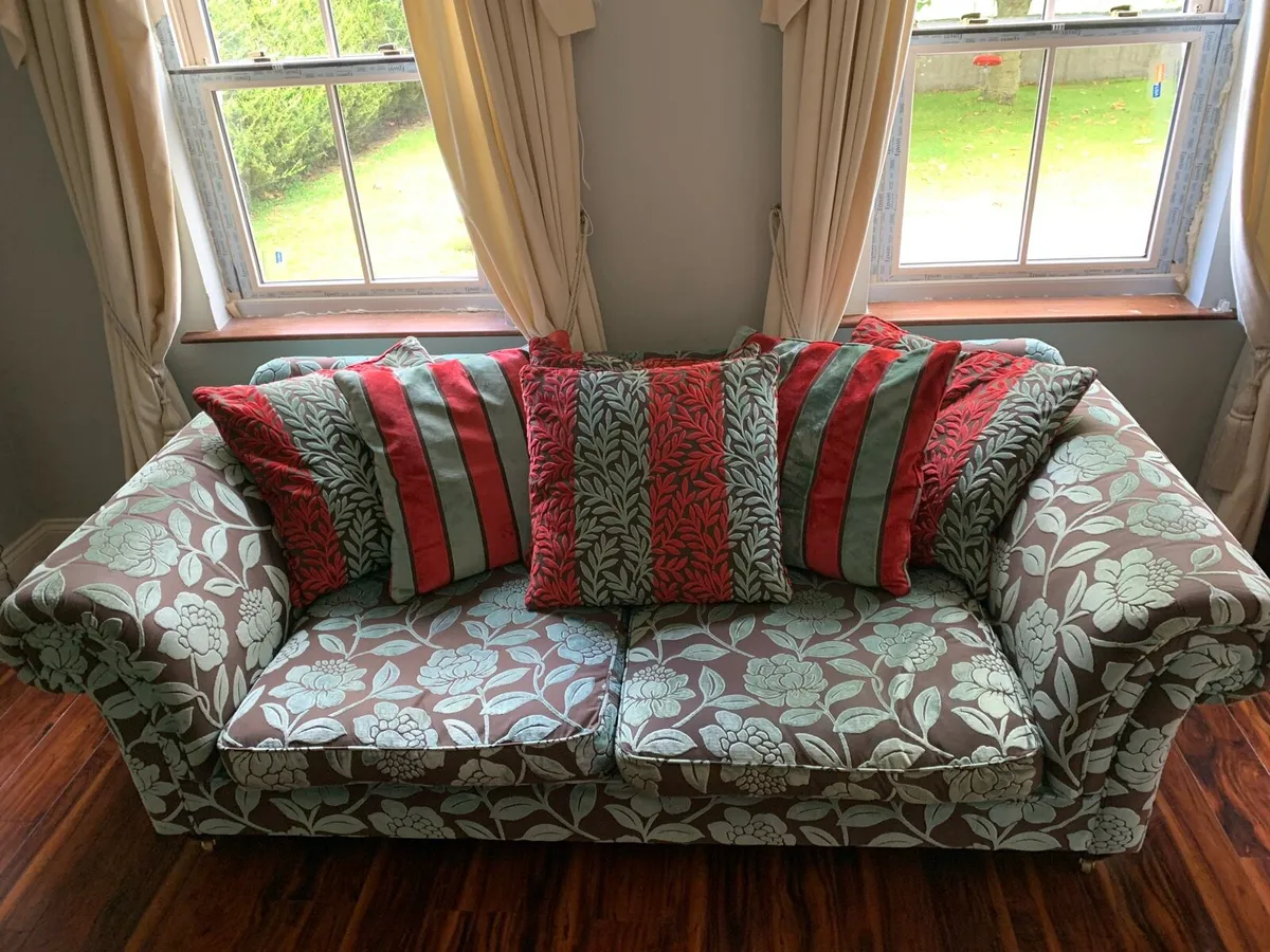 Large 3 seater sofa for sale - Image 1