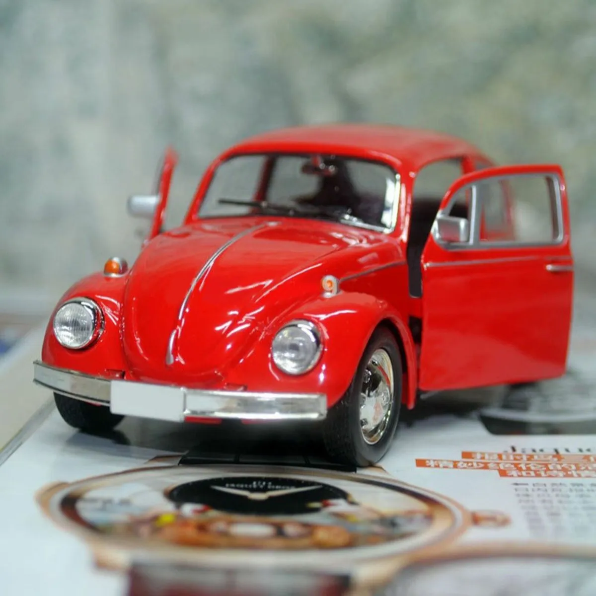 Classic VW Beetle 1967 - pull back model, Free Pos - Image 1
