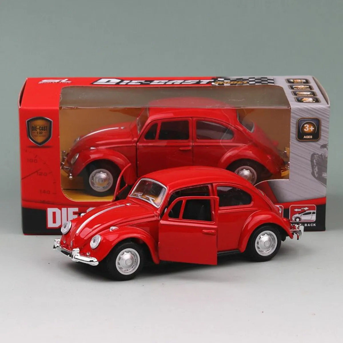 Classic VW Beetle 1967 - pull back model, Free Pos - Image 4
