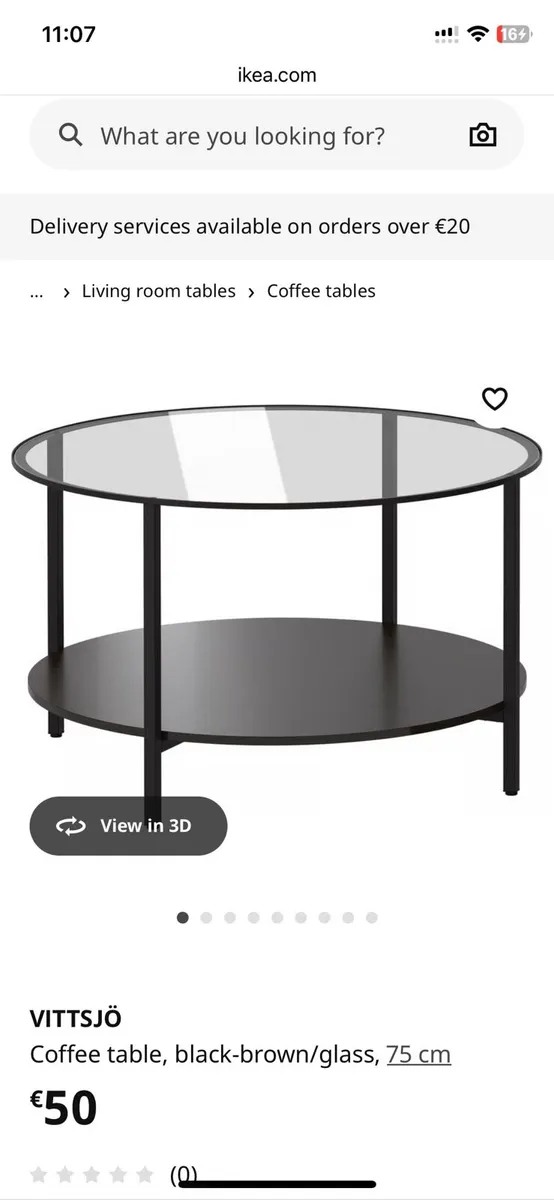 Ikea Vittsjo coffee table - Image 2