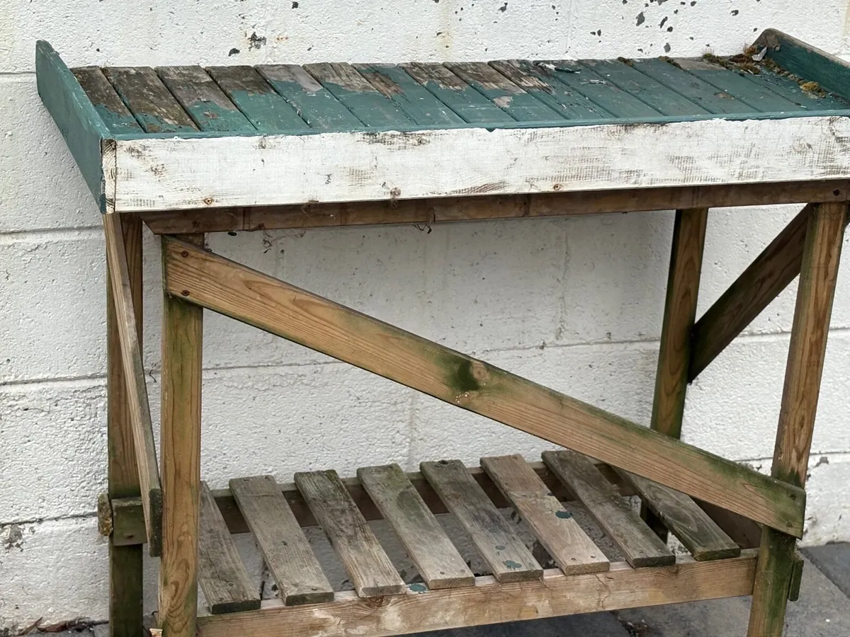 Two potting tables free to collect pretty solid ne - Image 1