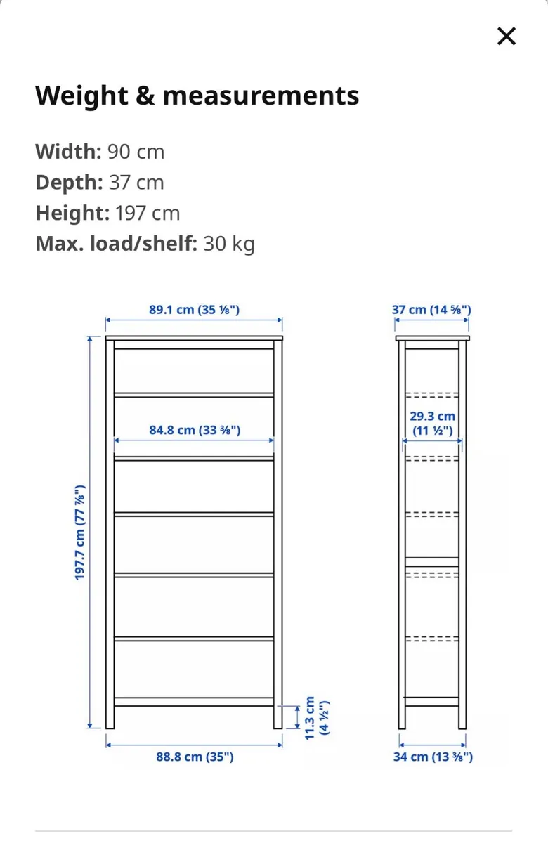 Ikea Hemnes bookcase - Image 3