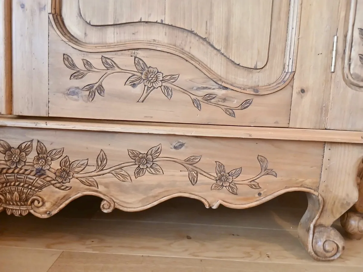 Antique Pine Wardrobe - Image 3