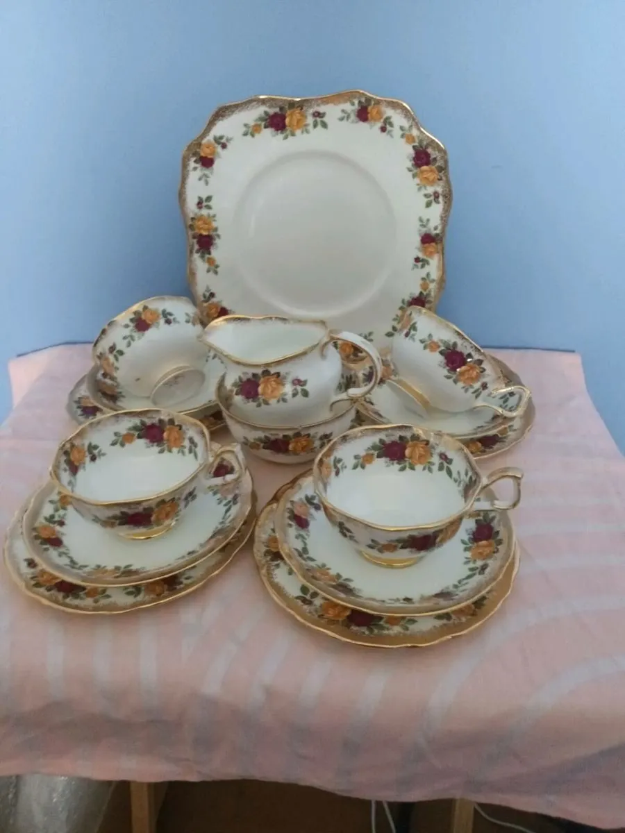 15 Piece  ARKLOW  Fine BONE China  Tea Set - Image 1