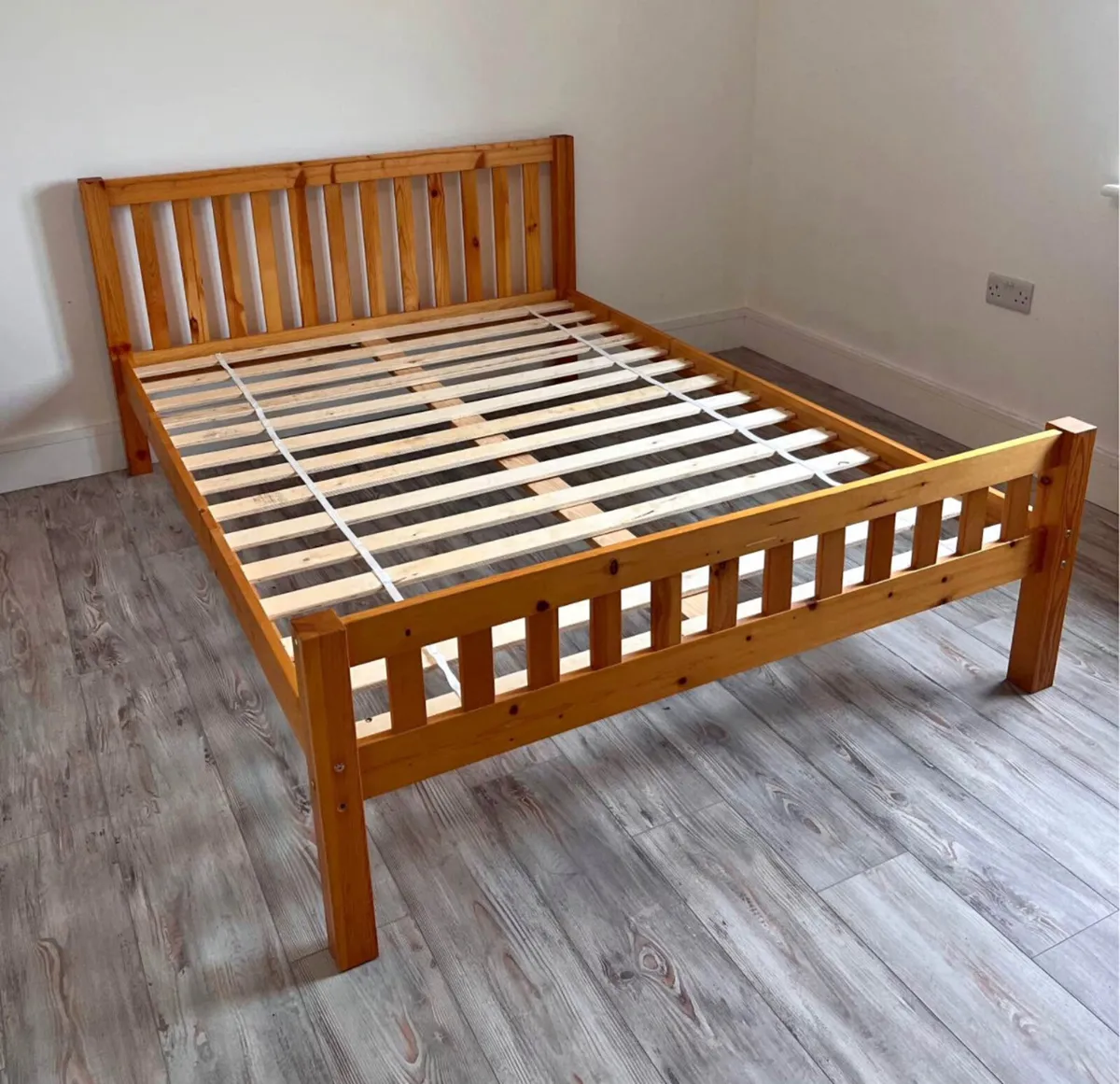 Lovely 4 Ft 6” Solid Double Bed Frame - Deliver - Image 1