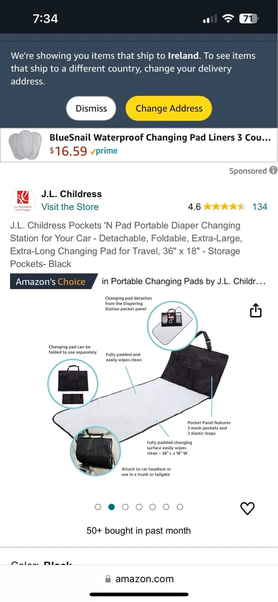Nappy changer for on the go or car - Image 2