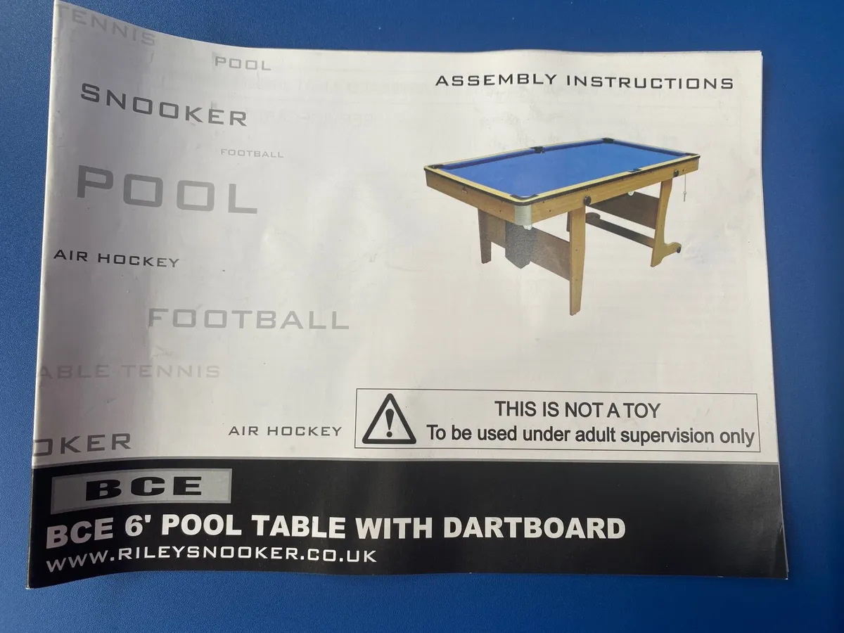 Pool/table tennis/dart board table - Image 3