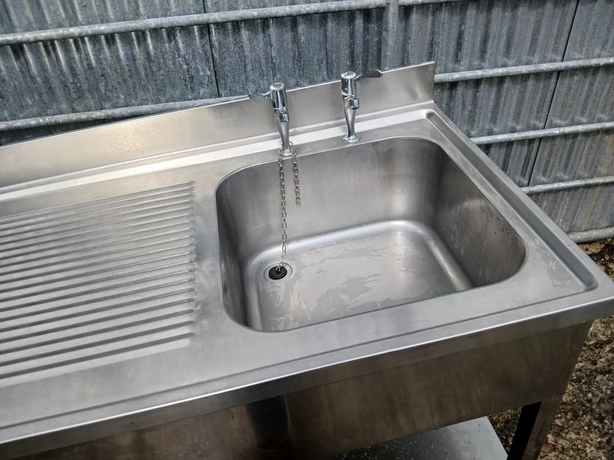Stainless steel commercial sink unit delivered - Image 4
