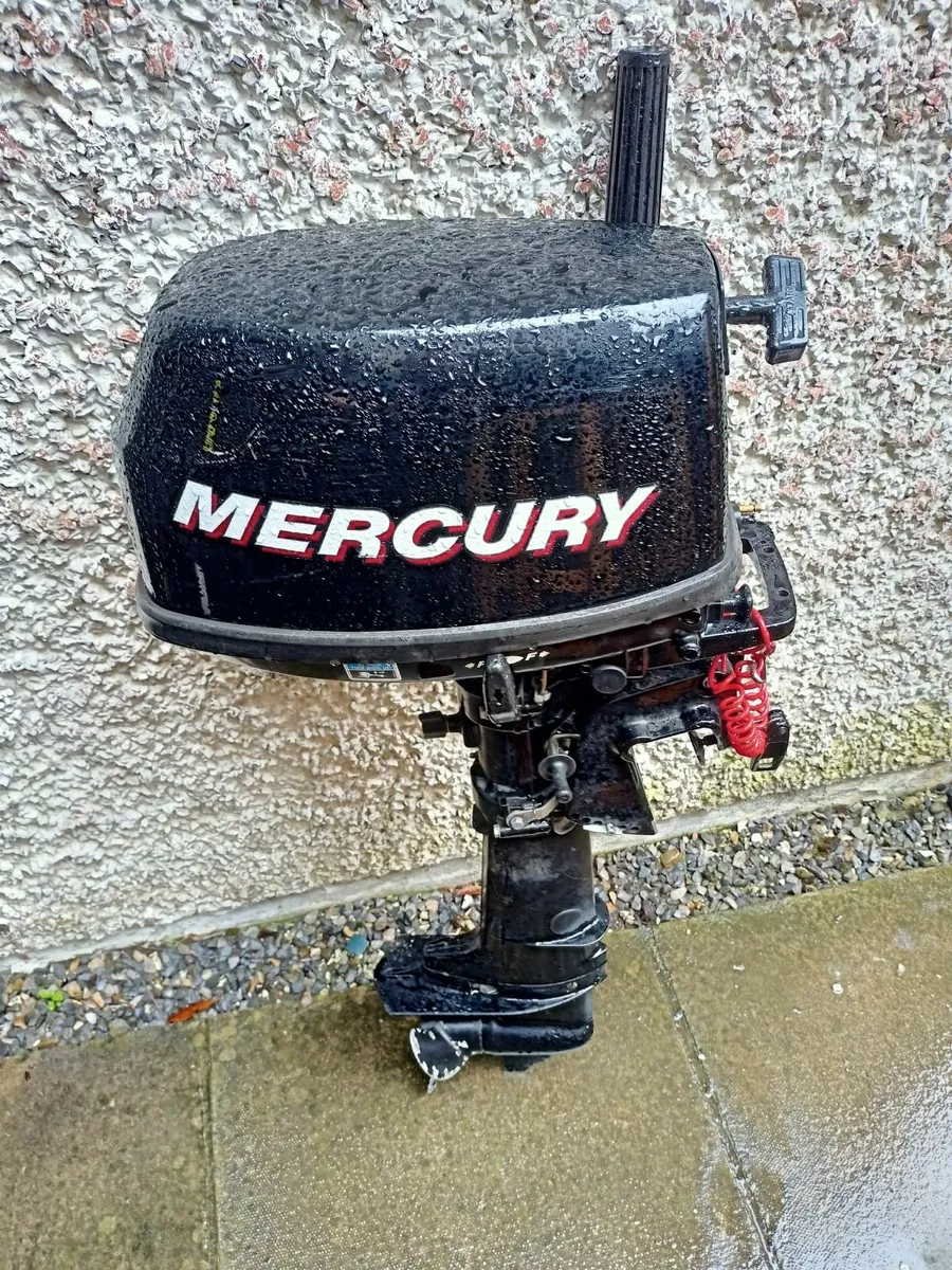 5HP 4 stroke short shaft Mercury outboard  w 12L t - Image 2