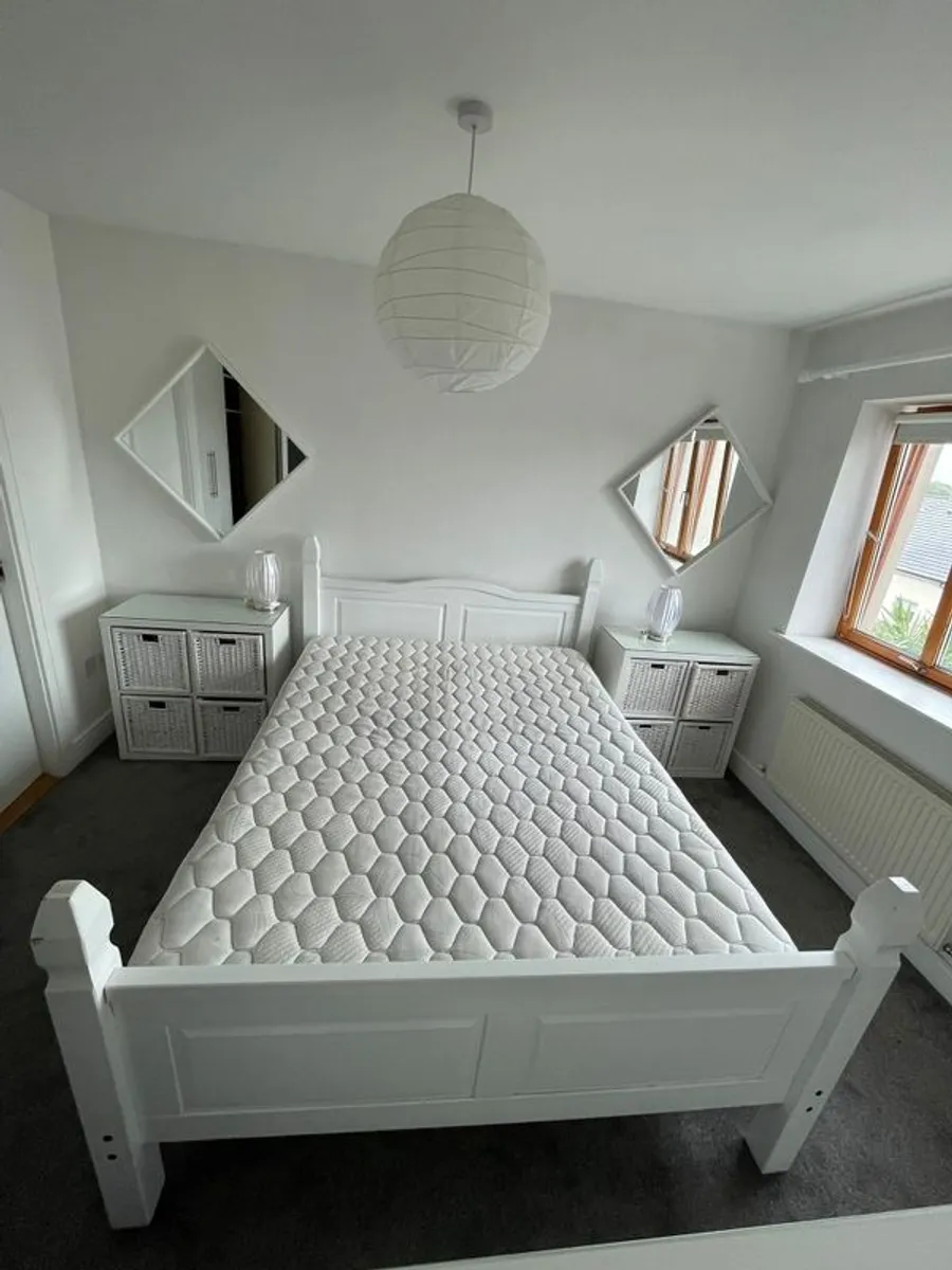 King size timber bed frame (no mattress) - Image 2