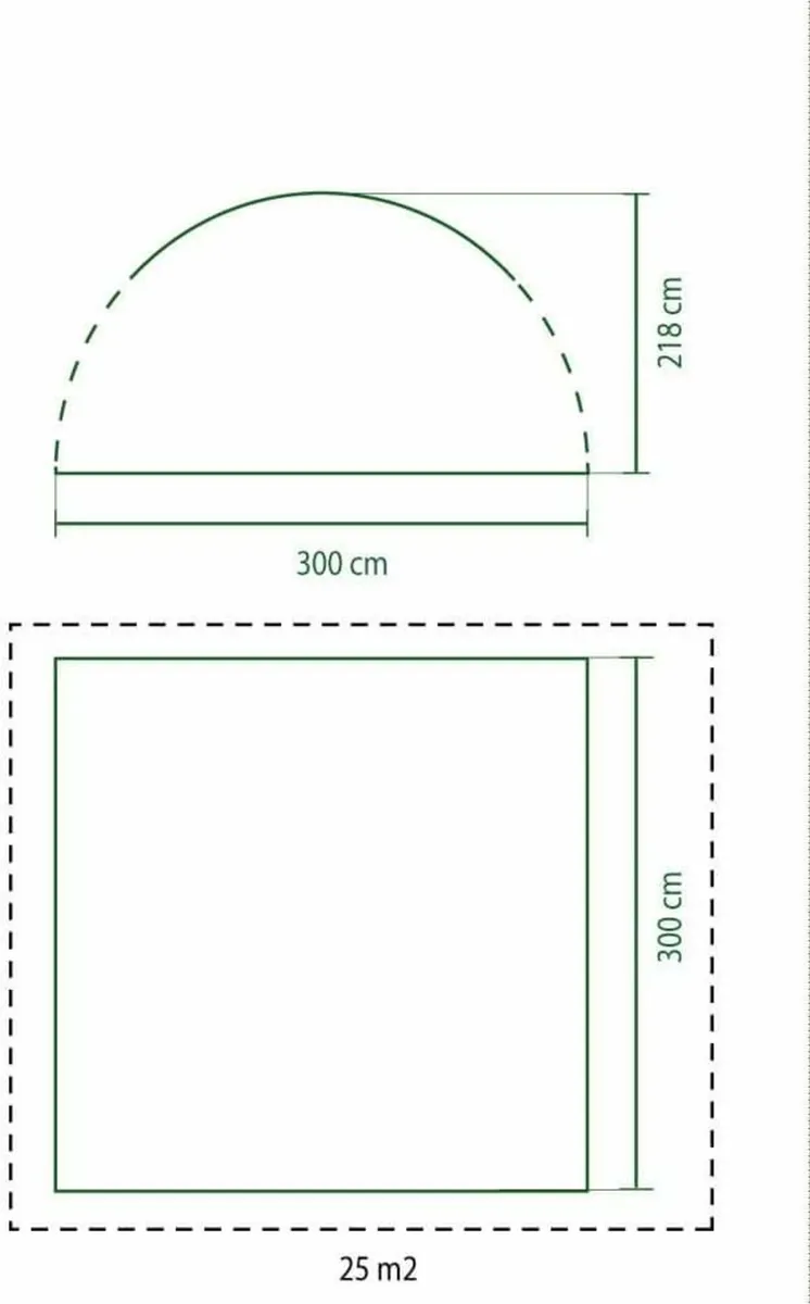 Garden shelter 3x3mt cover - Image 3