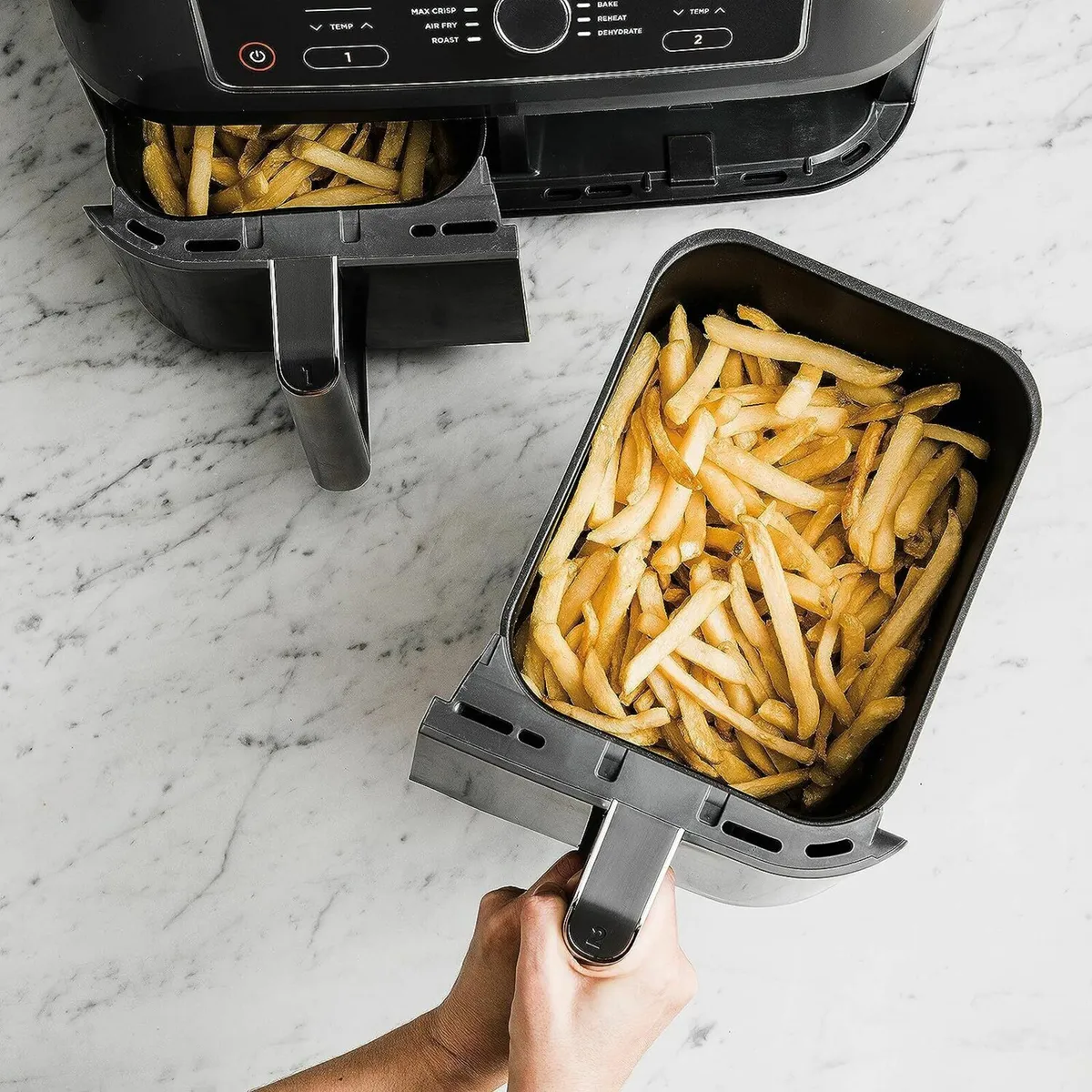 Air Fryer 9.5L Large Capacity With 2-Drawer - Image 4