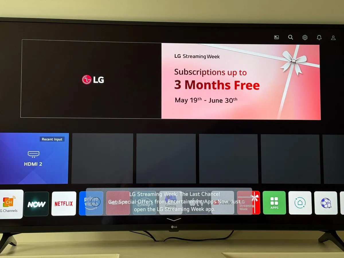 LG 55” UHD Smart TV - Image 2
