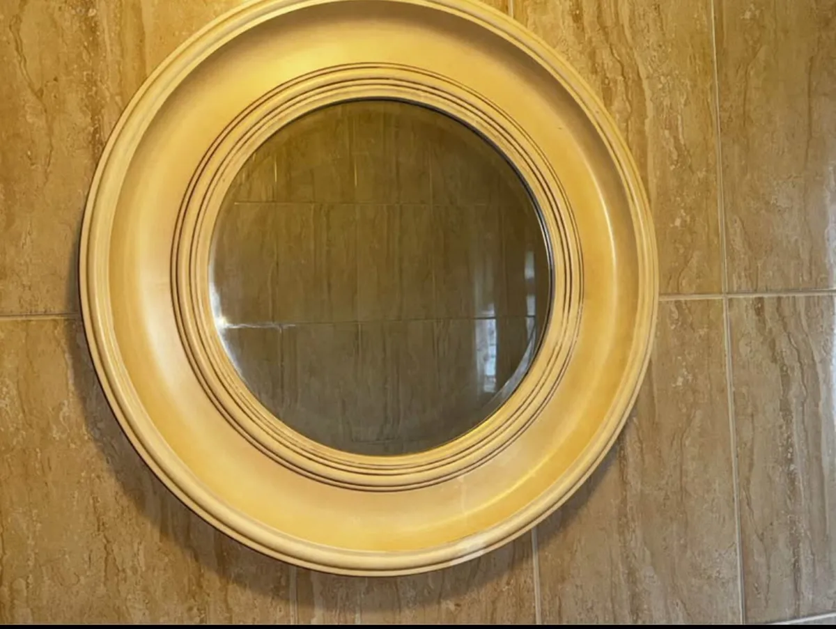 Vintage Round Mirror - Image 3