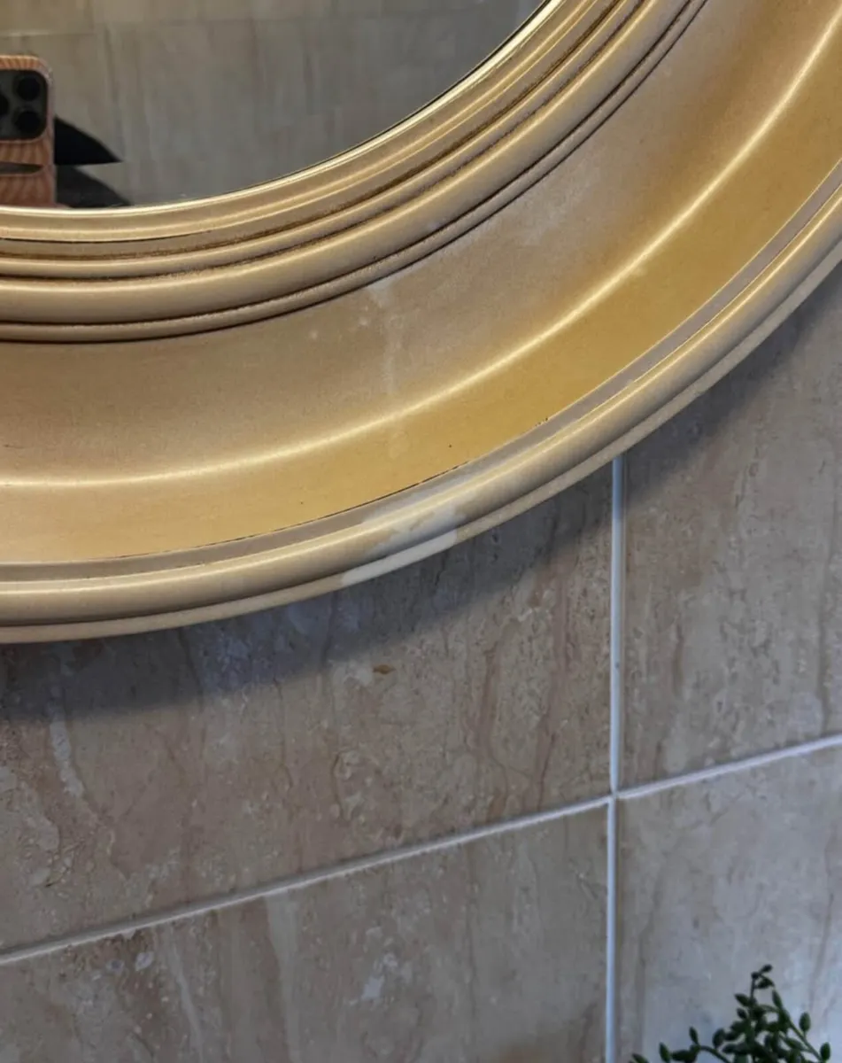 Vintage Round Mirror - Image 4