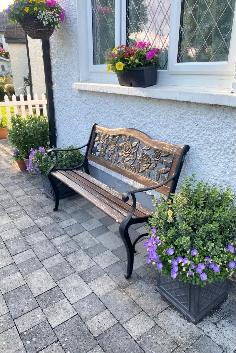 Wooden Garden Bench - Image 2