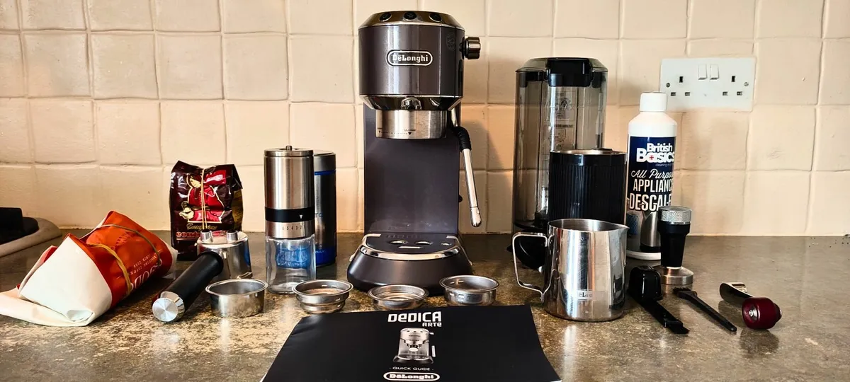 Delongi Dedica Arte Coffee Machine + Accessories - Image 2