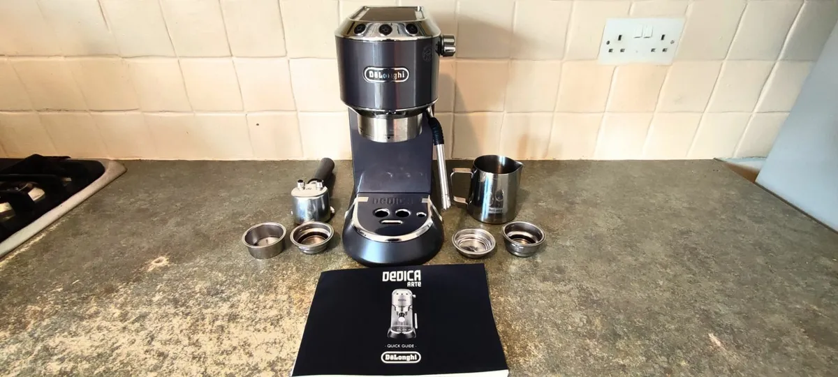 Delongi Dedica Arte Coffee Machine + Accessories - Image 3