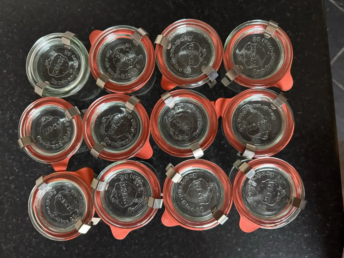 Set of 12 Weck 140ml Clip-Top Glass Jars - Image 2