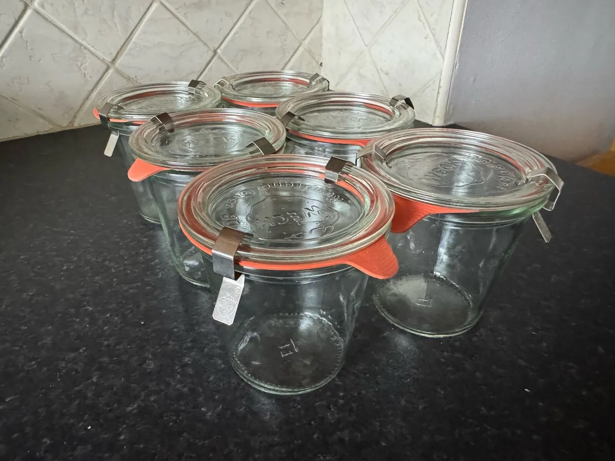 Set of 6 Weck 290ml Clip-Top Glass Jars - Image 1