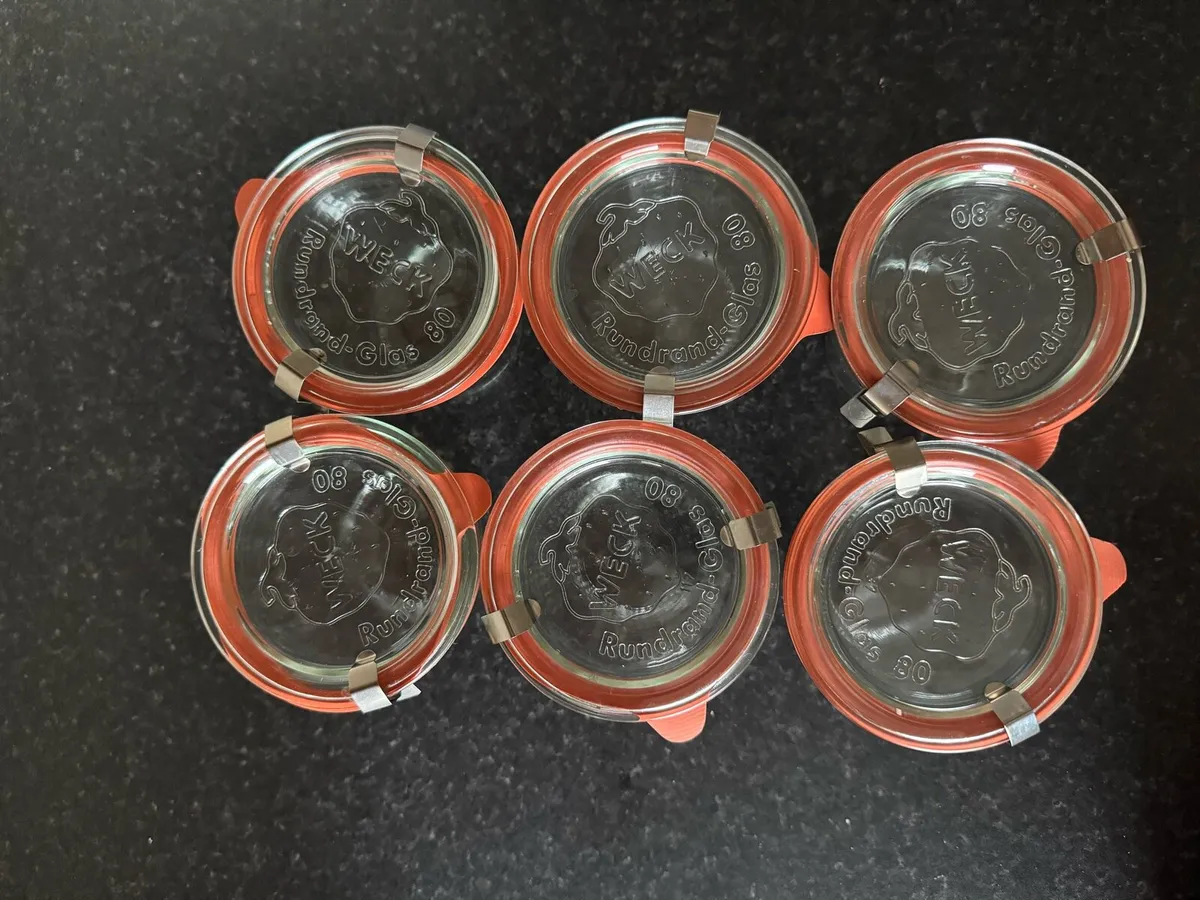 Set of 6 Weck 290ml Clip-Top Glass Jars - Image 2